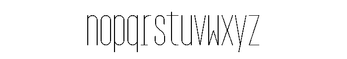 GarajeMonospace1103 Light Font LOWERCASE