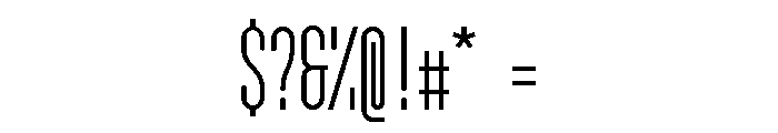 GarajeMonospace1103 Medium Font OTHER CHARS