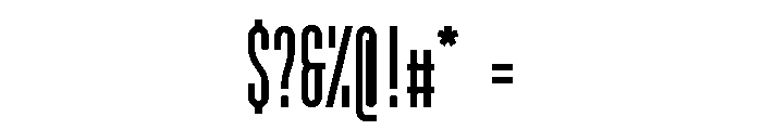 GarajeMonospace1203 Black Font OTHER CHARS