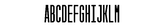 GarajeMonospace1203 Black Font UPPERCASE