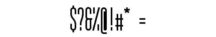 GarajeMonospace1203 Bold Font OTHER CHARS