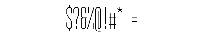 GarajeMonospace1203 Book Font OTHER CHARS