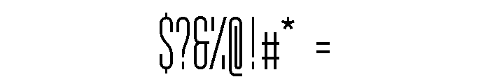 GarajeMonospace1203 Medium Font OTHER CHARS
