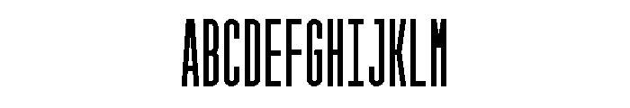 GarajeMonospace1303 Black Font UPPERCASE