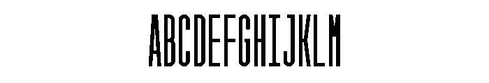 GarajeMonospace1403 Black Font UPPERCASE