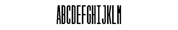 GarajeMonospace1503 Black Font UPPERCASE