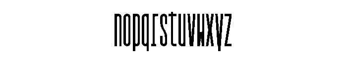 GarajeMonospace1603 Black Font LOWERCASE
