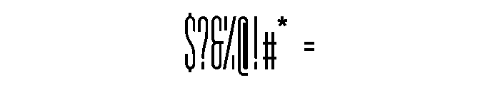 GarajeMonospace1603 Bold Font OTHER CHARS