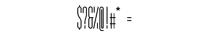 GarajeMonospace1603 Medium Font OTHER CHARS
