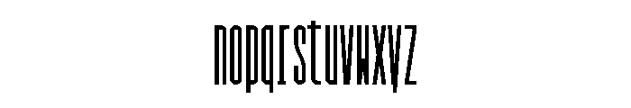 GarajeMonospace1703 Black Font LOWERCASE