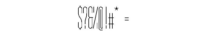 GarajeMonospace1703 Book Font OTHER CHARS