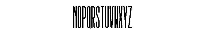 GarajeMonospace1903 Black Font UPPERCASE