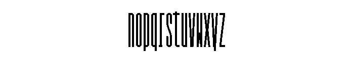 GarajeMonospace2003 Black Font LOWERCASE