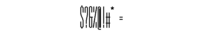 GarajeMonospace2003 Bold Font OTHER CHARS