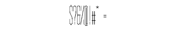 GarajeMonospace2003 Book Font OTHER CHARS