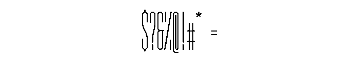 GarajeMonospace2003 Medium Font OTHER CHARS