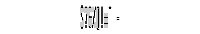 GarajeMonospace2103 Black Font OTHER CHARS