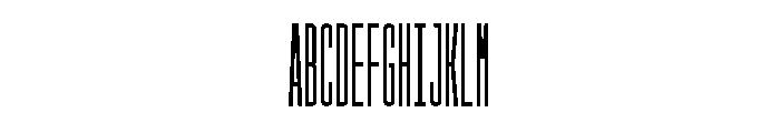 GarajeMonospace2103 Black Font UPPERCASE