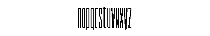 GarajeMonospace2103 Black Font LOWERCASE