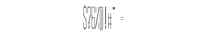 GarajeMonospace2103 Book Font OTHER CHARS