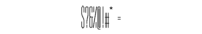 GarajeMonospace2103 Medium Font OTHER CHARS