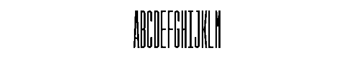 GarajeMonospace2203 Black Font UPPERCASE