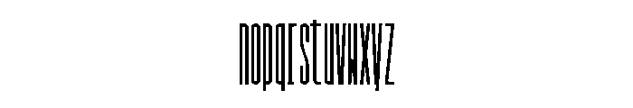 GarajeMonospace2203 Black Font LOWERCASE