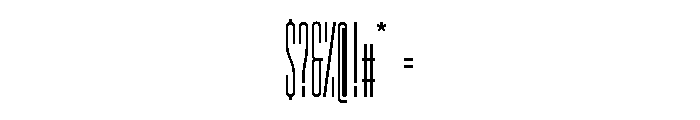 GarajeMonospace2303 Bold Font OTHER CHARS
