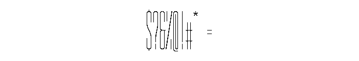 GarajeMonospace2303 Book Font OTHER CHARS