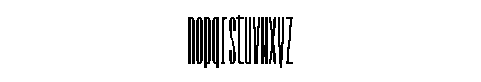 GarajeMonospace2503 Black Font LOWERCASE