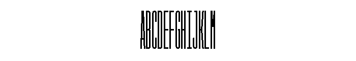 GarajeMonospace2603 Black Font UPPERCASE
