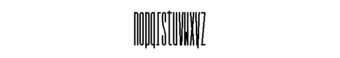 GarajeMonospace2603 Black Font LOWERCASE