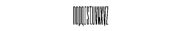 GarajeMonospace2803 Black Font LOWERCASE