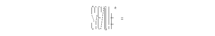 GarajeMonospace2803 Light Font OTHER CHARS
