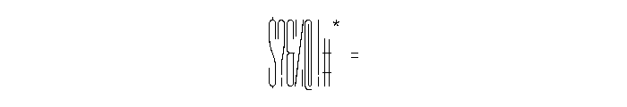 GarajeMonospace2903 Book Font OTHER CHARS