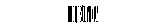 GarajeMonospace3003 Black Font LOWERCASE