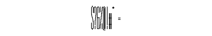 GarajeMonospace3003 Bold Font OTHER CHARS