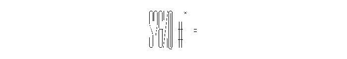 GarajeMonospace3003 Light Font OTHER CHARS