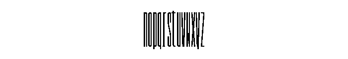 GarajeMonospace3103 Black Font LOWERCASE