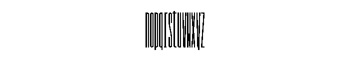 GarajeMonospace3203 Black Font LOWERCASE