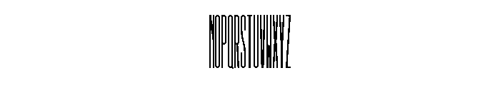 GarajeMonospace3303 Black Font UPPERCASE
