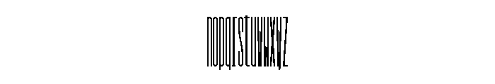 GarajeMonospace3303 Black Font LOWERCASE