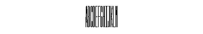 GarajeMonospace3403 Black Font UPPERCASE