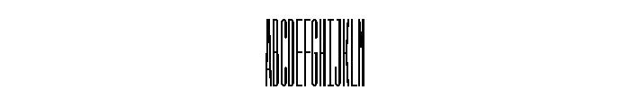 GarajeMonospace3503 Black Font UPPERCASE
