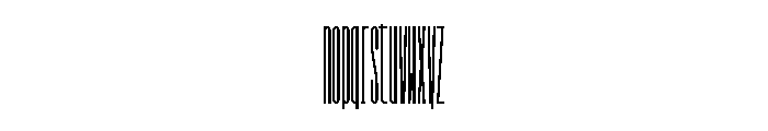 GarajeMonospace3503 Black Font LOWERCASE