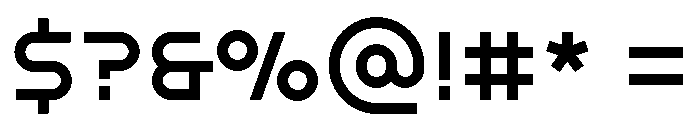 GarajeMulti Bold Font OTHER CHARS