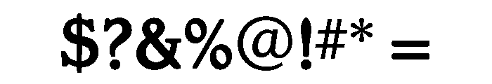 Gargoyle Bold Font OTHER CHARS