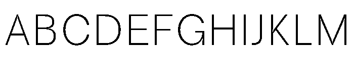 GargoyleNew Thin Instance Font UPPERCASE