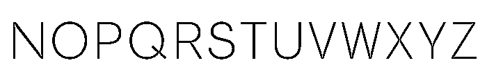 GargoyleNew Thin Instance Font UPPERCASE