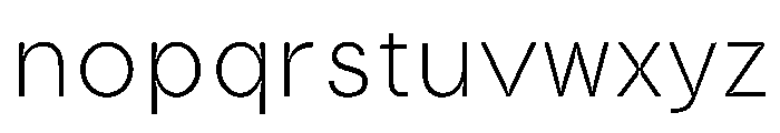 GargoyleNew Thin Instance Font LOWERCASE
